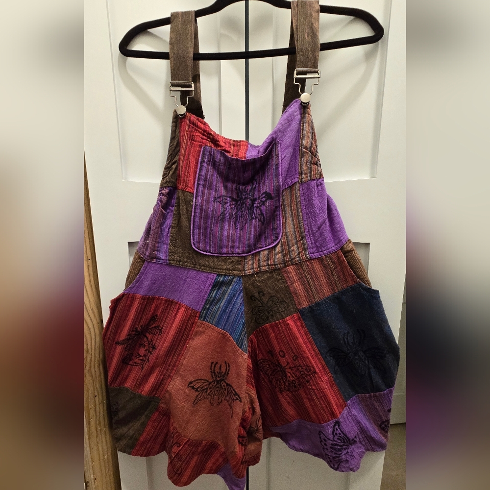 Karma Nepal Crafts Patchwork Overalls - Picture 6 of 6